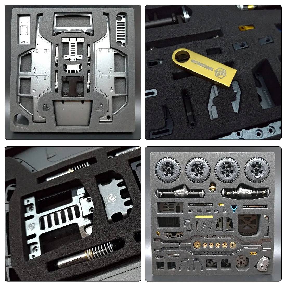 CAPO CUB2 1/18 Scale Full Metal 4WD RC Crawler Kit with 2-Speed Gearbox-helloworld7