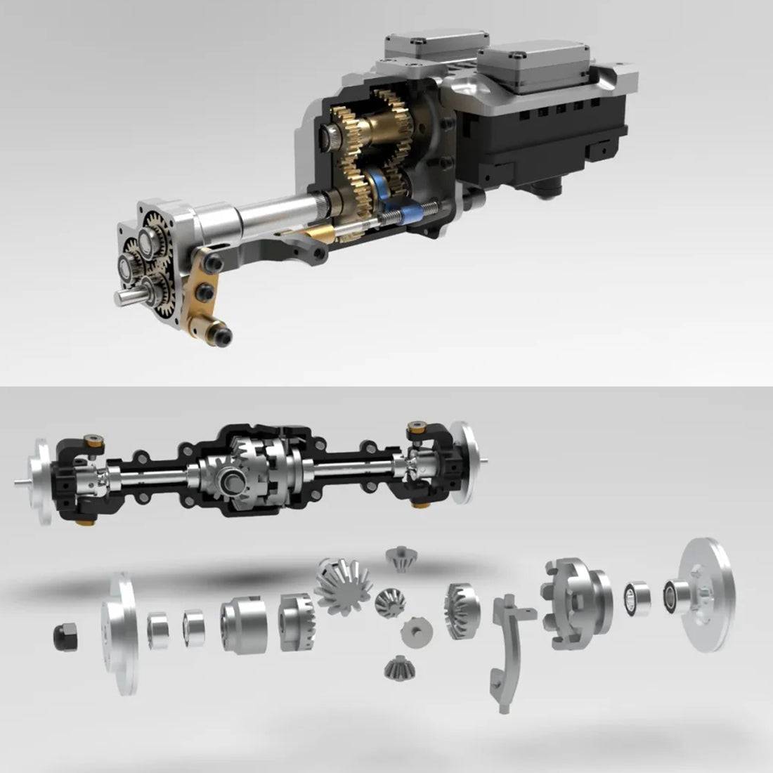 CAPO CUB2 1/18 Scale Full Metal 4WD RC Crawler Kit with 2-Speed Gearbox-helloworld7