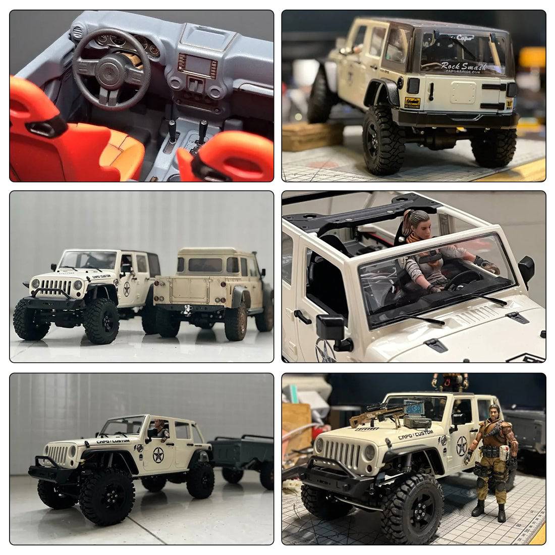 CAPO CUB2 1/18 Scale Full Metal 4WD RC Crawler Kit with 2-Speed Gearbox-helloworld7