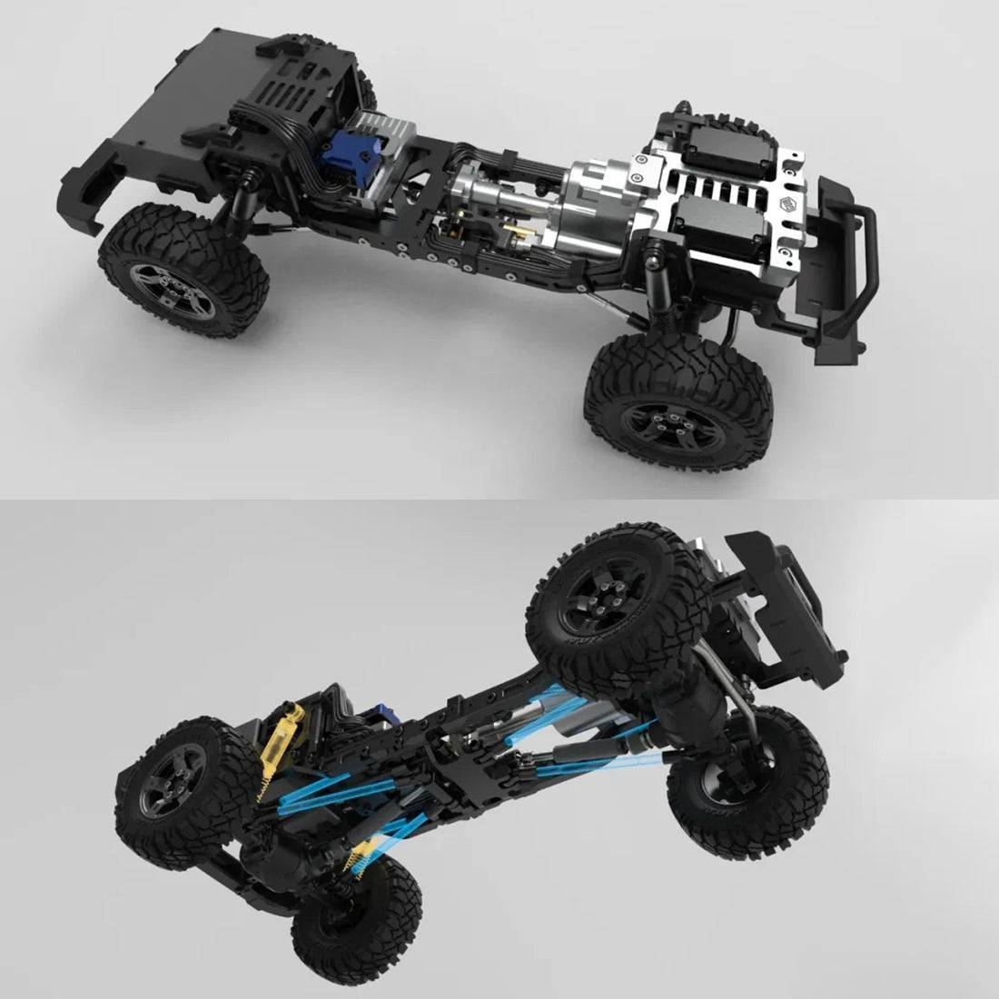 CAPO CUB2 1/18 Scale Full Metal 4WD RC Crawler Kit with 2-Speed Gearbox-helloworld7