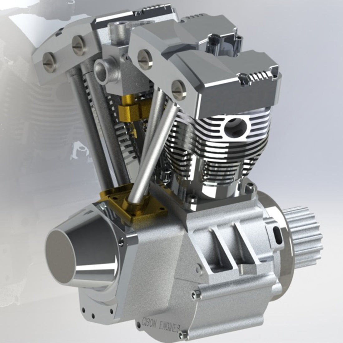 CISON FG-VT157 15.7cc V-Twin 4 Stroke Gasoline Engine Model High Torque RC Power-helloworld7