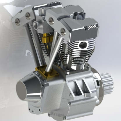 CISON FG-VT157 15.7cc V-Twin 4 Stroke Gasoline Engine Model High Torque RC Power-helloworld7