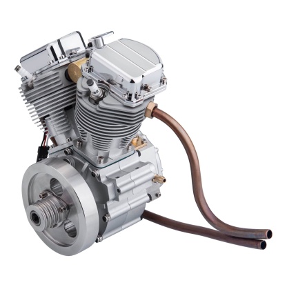 CISON FG-VT9 V2 9cc V-Twin 4 Stroke Gasoline Engine Model Full Set with Base & Tank-helloworld7