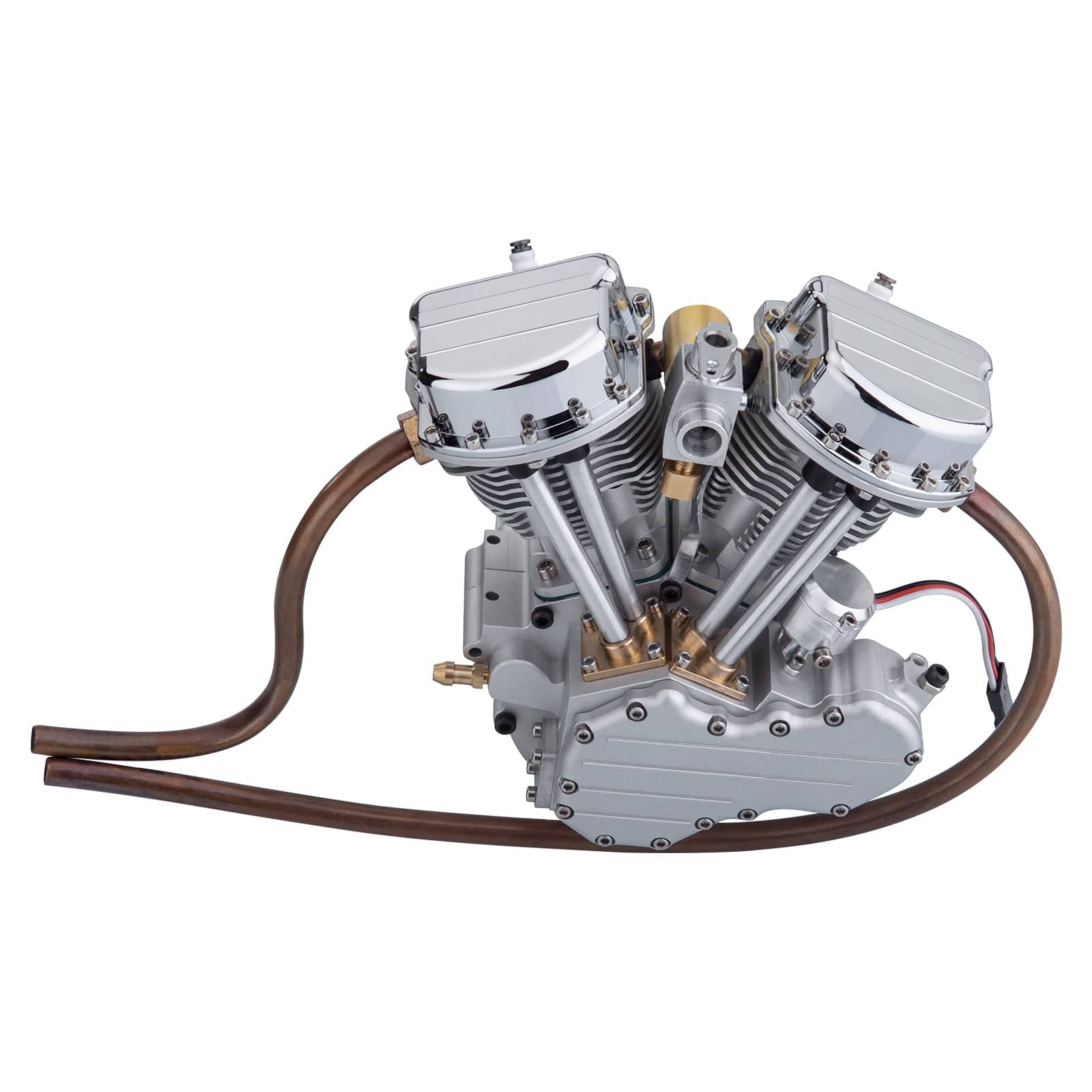 CISON FG-VT9 9cc V-Twin 4 Stroke Gasoline Engine Model Full Set with Base & Tank-helloworld7