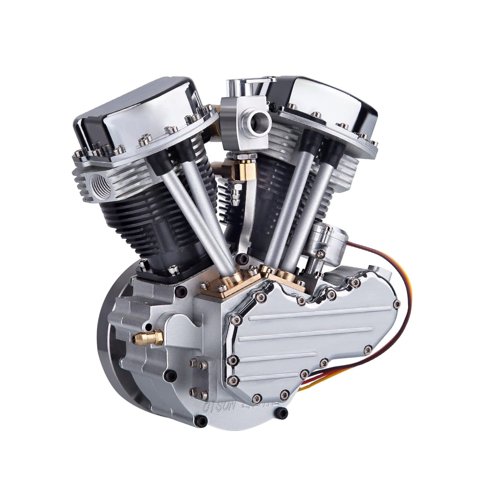 CISON FG-VT9 9cc V-Twin 4 Stroke Gasoline Engine Model Full Set with Base & Tank-helloworld7