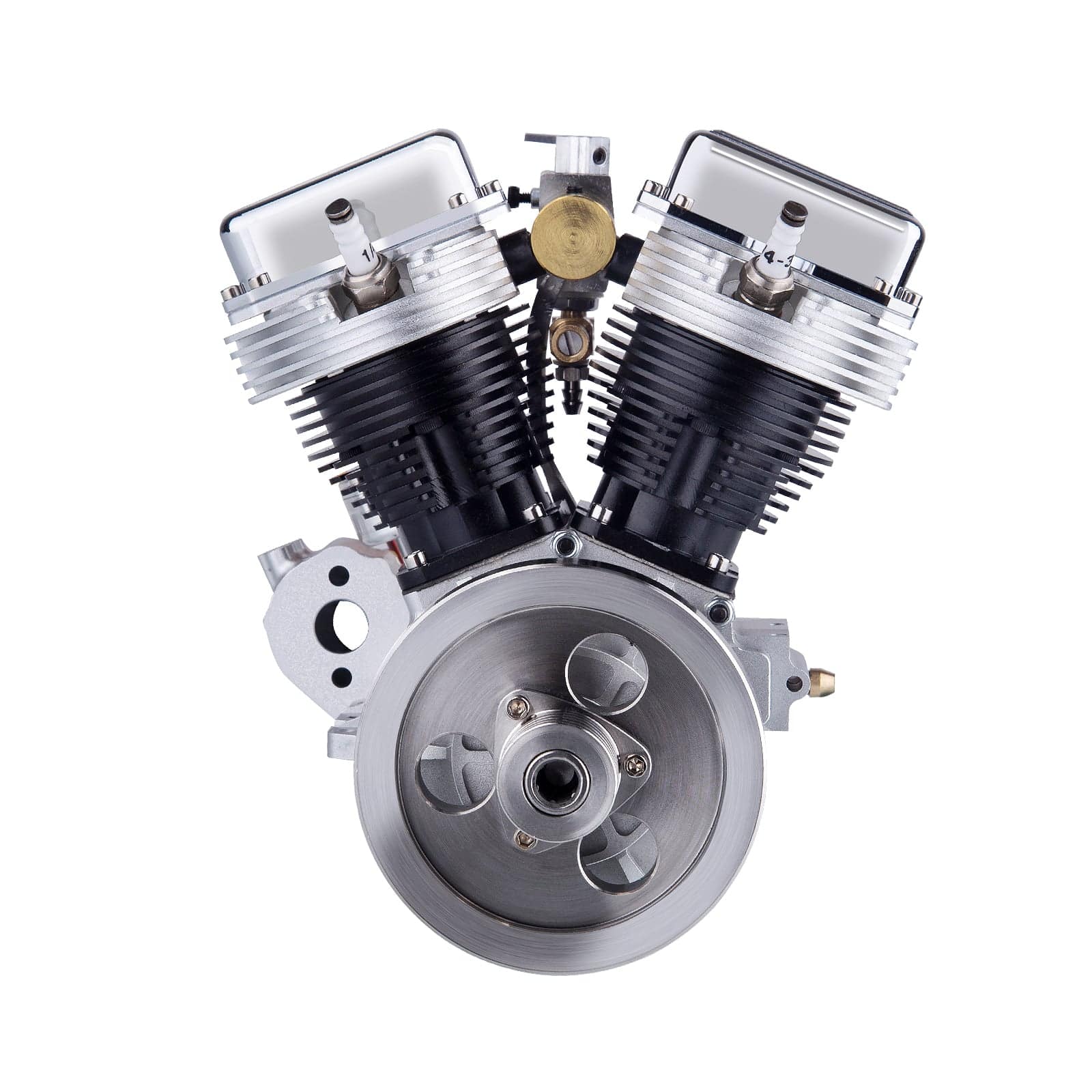 CISON FG-VT9 9cc V-Twin 4 Stroke Air Cooled Gasoline Engine Model for RC Cars Black-helloworld7
