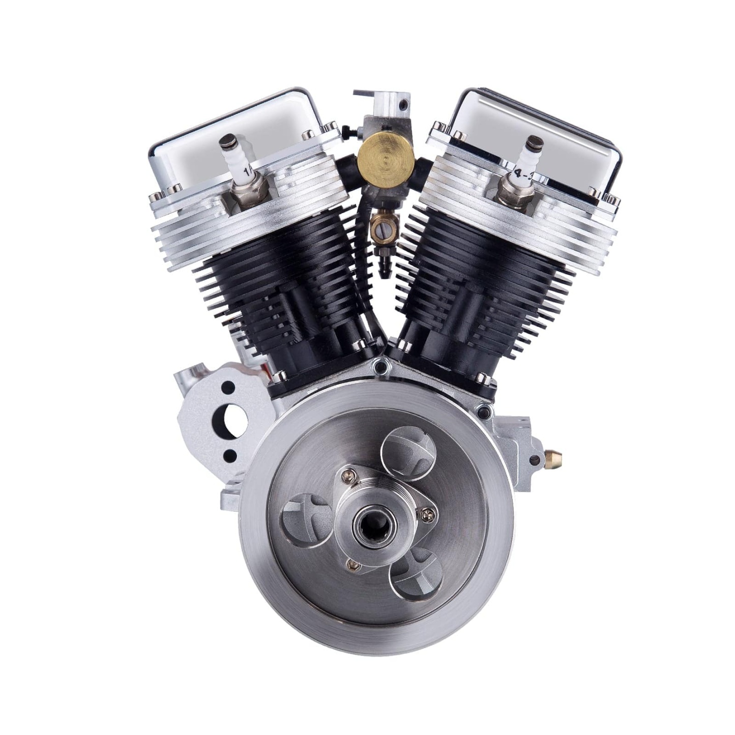 CISON FG-VT9 9cc V-Twin 4 Stroke Air Cooled Gasoline Engine Model for RC Cars Black-helloworld7