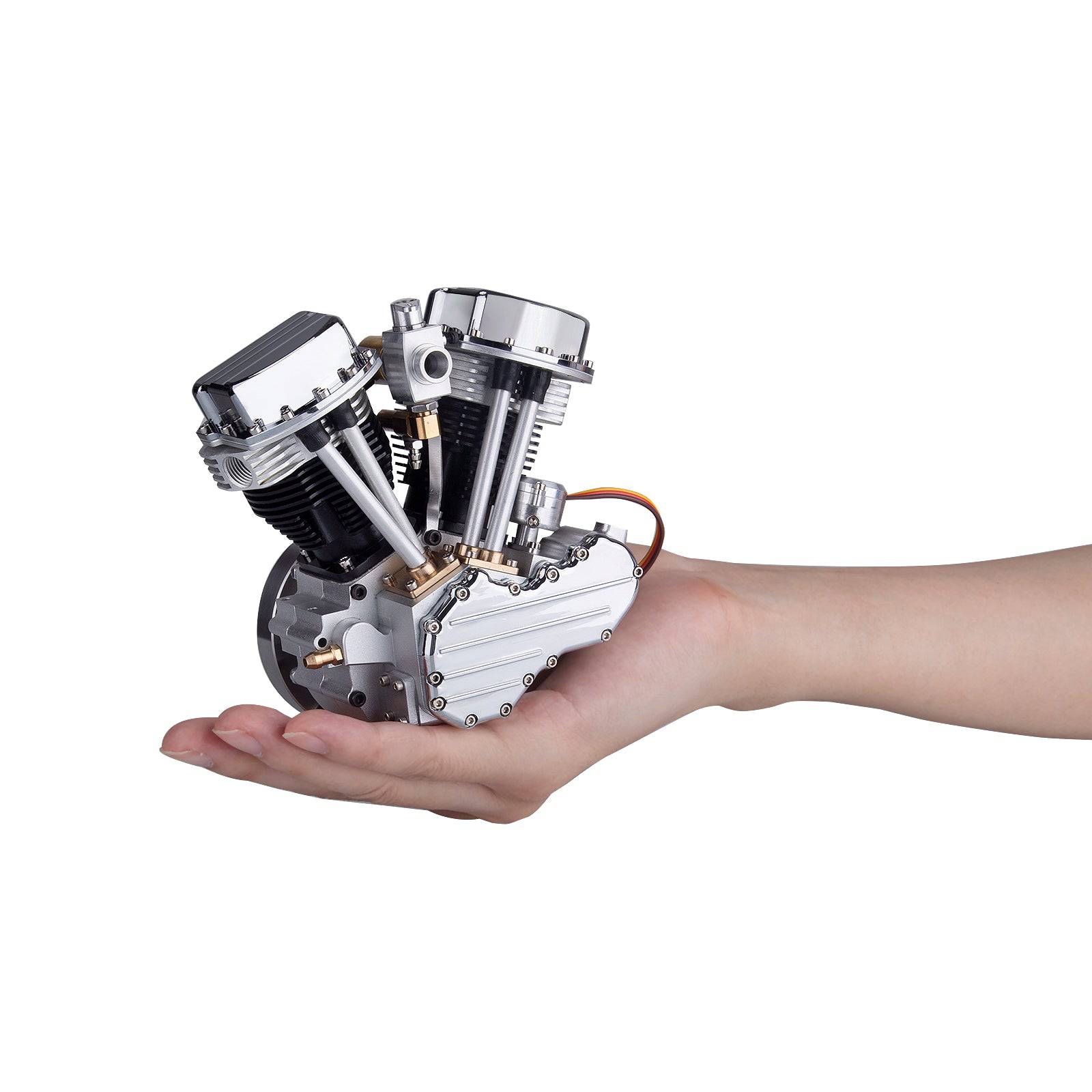 CISON FG-VT9 9cc V-Twin 4 Stroke Air Cooled Gasoline Engine Model for RC Cars Black-helloworld7