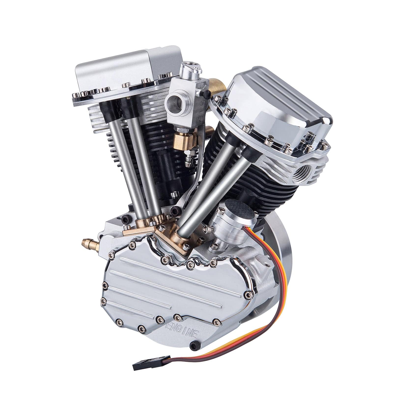 CISON FG-VT9 9cc V-Twin 4 Stroke Gasoline Engine Model Full Set with Base & Tank-helloworld7
