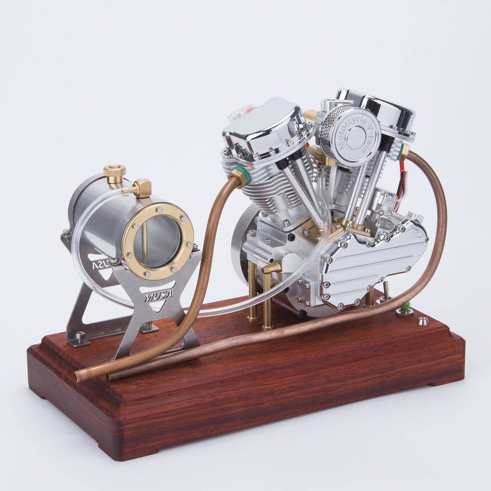 CISON FG-VT9 9cc V-Twin 4 Stroke Air Cooled Gasoline Engine Model for RC Cars Black-helloworld7
