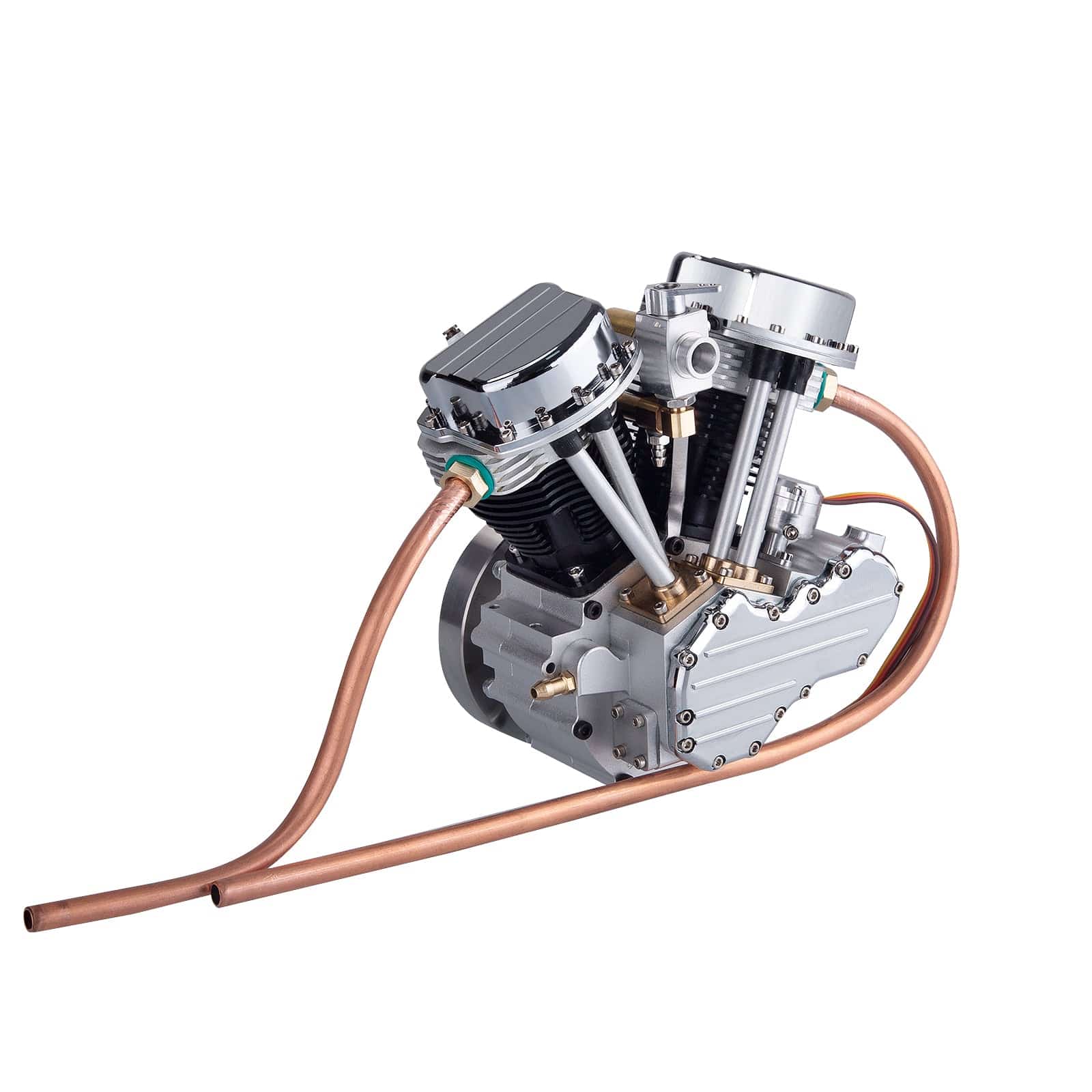 CISON FG-VT9 9cc V-Twin 4 Stroke Gasoline Engine Model Full Set with Base & Tank-helloworld7
