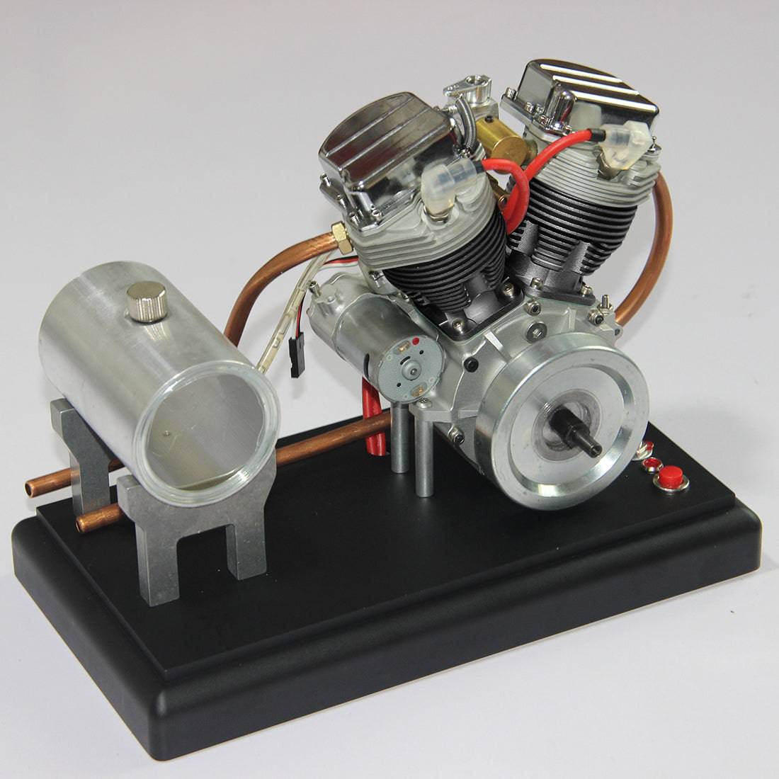 CISON FG-VT9 V2 9cc V-Twin 4 Stroke Gasoline Engine Model Full Set with Base & Tank-helloworld7