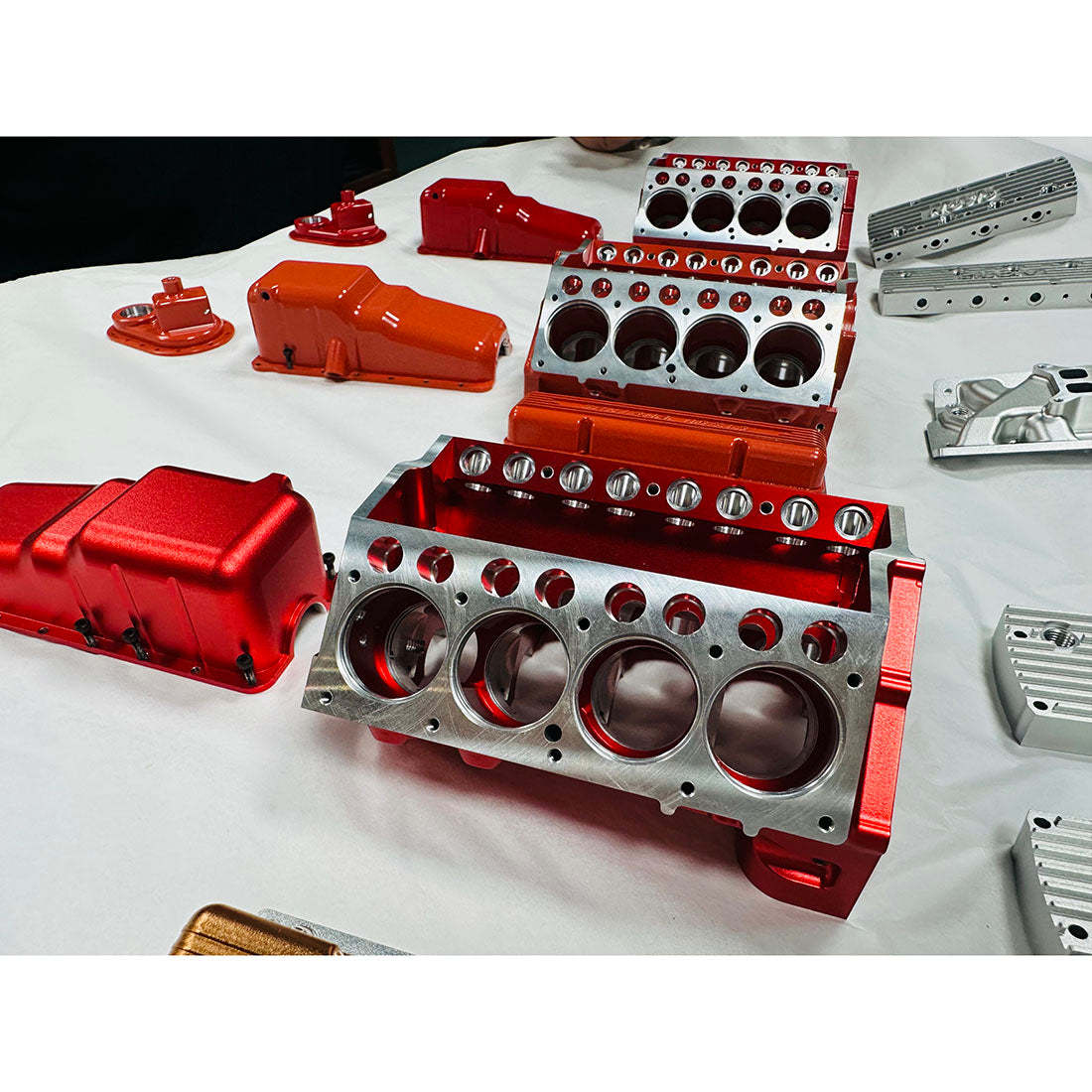 Cison V8-440 44cc Flathead V8 Engine Kit with Metal Base - DIY 4 Stroke RC Model-helloworld7