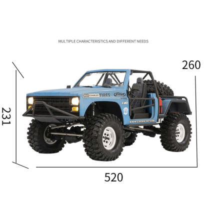 CROSSRC XT4 1/10 Scale 4WD Electric Off Road Crawler Kit 2 Speed Gearbox Diff Locks-helloworld7