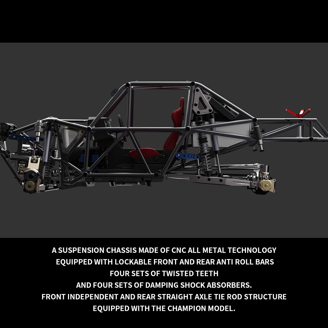 Capo CD 1582X Queen 1/8 Scale All-Metal ULTRA4 Climbing Car Kit