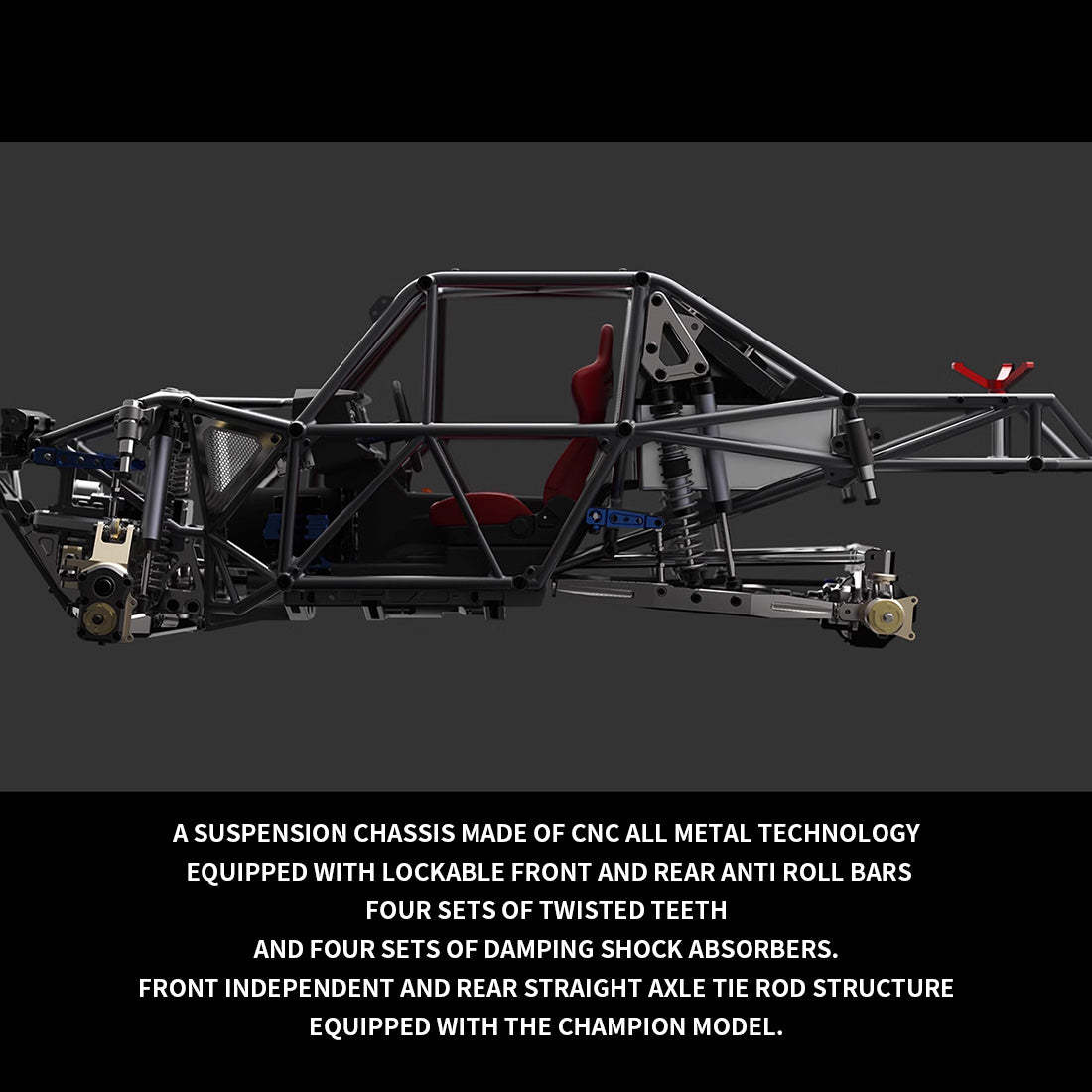 Capo CD 1582X Queen 1/8 Scale All-Metal ULTRA4 Climbing Car Kit