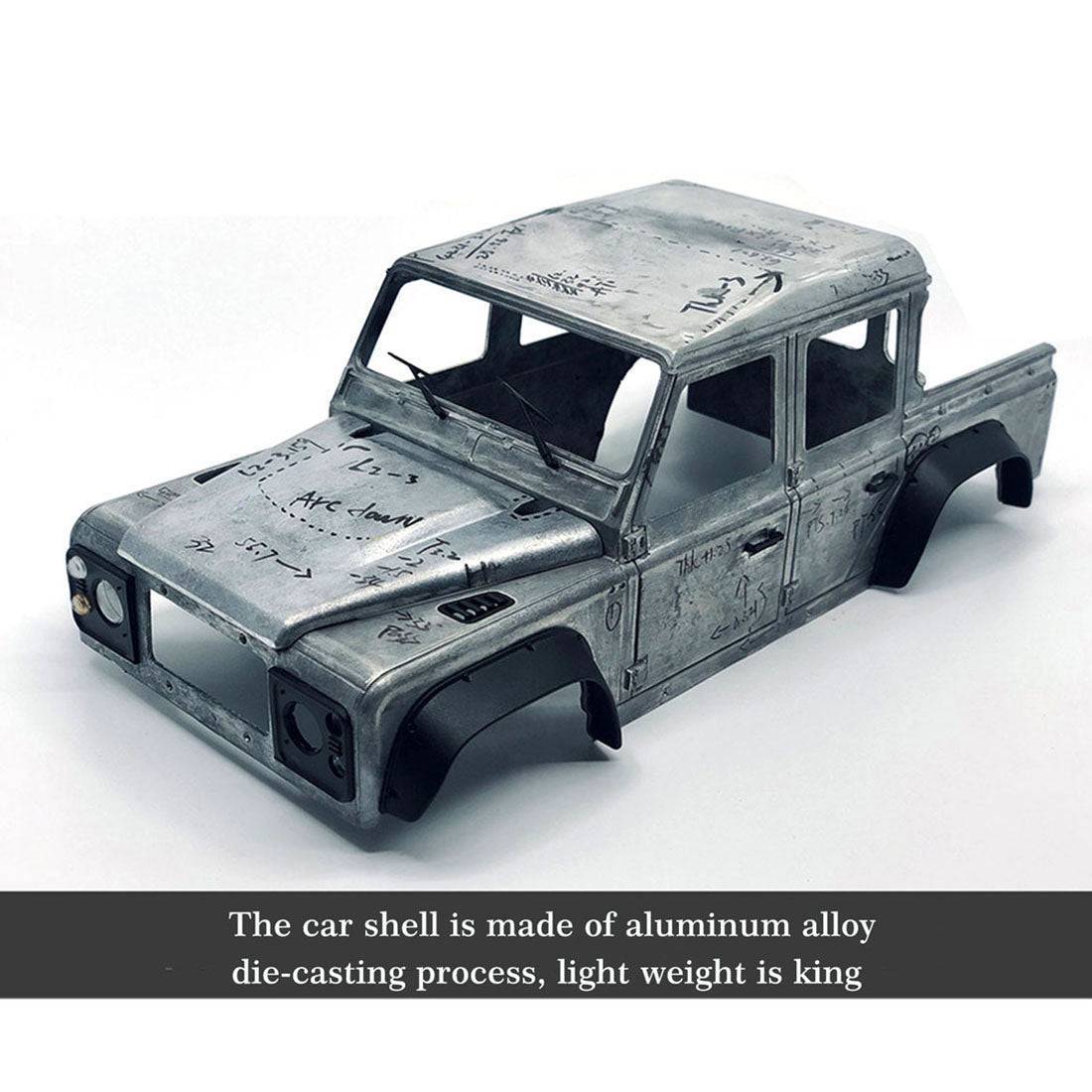 Capo CUB1 1/18 Scale Full Metal 4WD RC Crawler Kit with 2-Speed Gearbox & Diff Lock-helloworld7