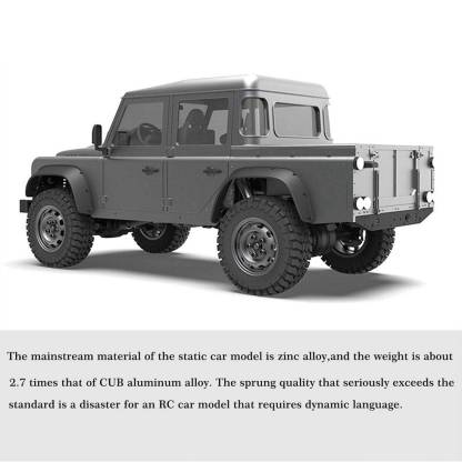 Capo CUB1 1/18 Scale Full Metal 4WD RC Crawler Kit with 2-Speed Gearbox & Diff Lock-helloworld7
