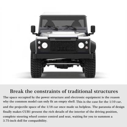Capo CUB1 1/18 Scale Full Metal 4WD RC Crawler Kit with 2-Speed Gearbox & Diff Lock-helloworld7