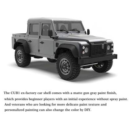Capo CUB1 1/18 Scale Full Metal 4WD RC Crawler Kit with 2-Speed Gearbox & Diff Lock-helloworld7