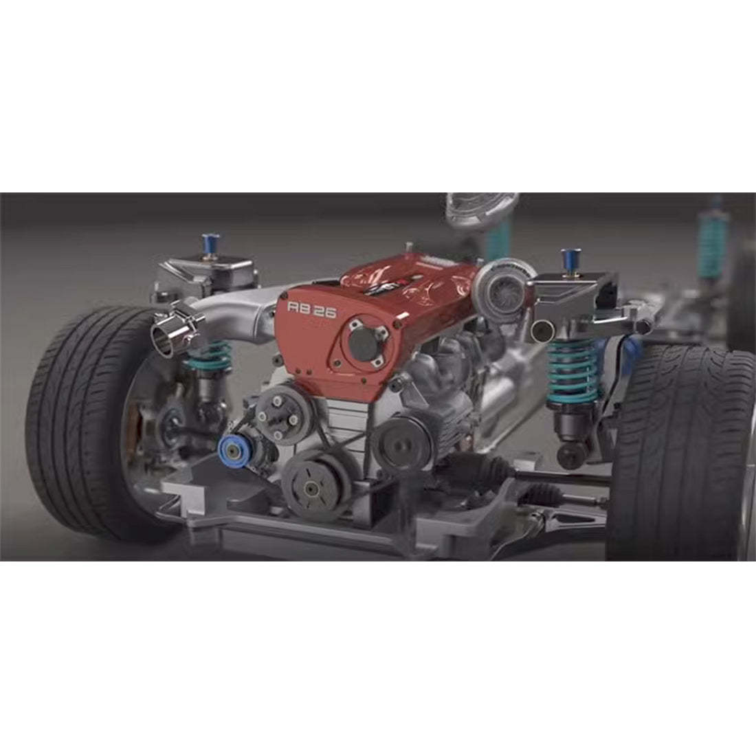 Capo GTR Skyline R34 1/8 Scale Magnesium Alloy RC Drift Car Kit 10th Anniversary Edition
