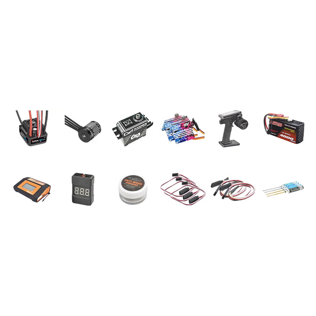 Capo Skyline GTR R34 Electronic Upgrade Kit Basic Version with Motor ESC Servo Remote Battery-helloworld7