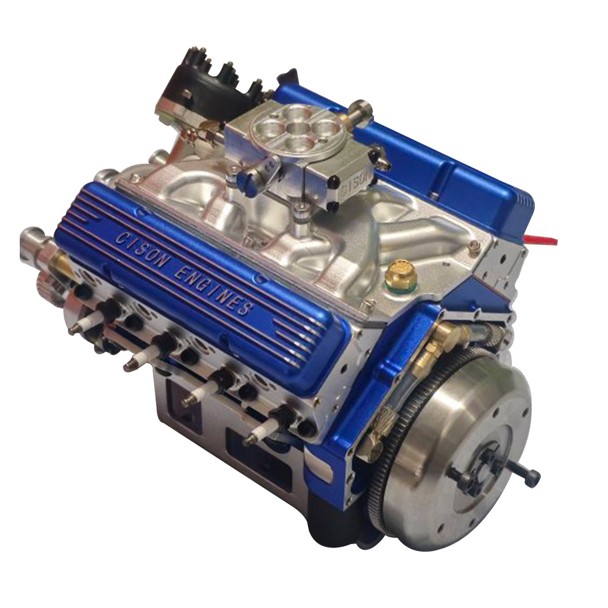Cison V8-440 OHV 44cc Small Block Engine Kit with Metal Base - High Performance DIY RC Model-helloworld7