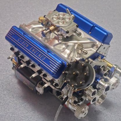 Cison V8-440 OHV 44cc Small Block Engine Kit with Metal Base - High Performance DIY RC Model-helloworld7