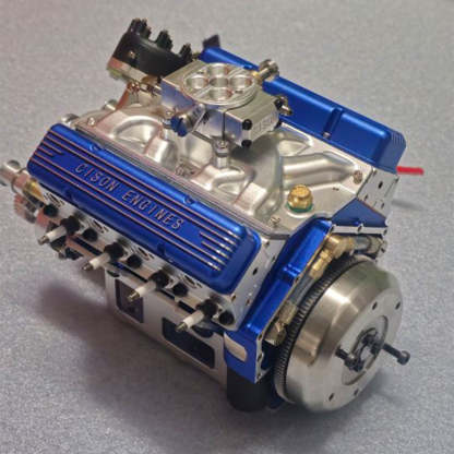 Cison V8-440 OHV 44cc Small Block Engine Kit with Metal Base - High Performance DIY RC Model-helloworld7