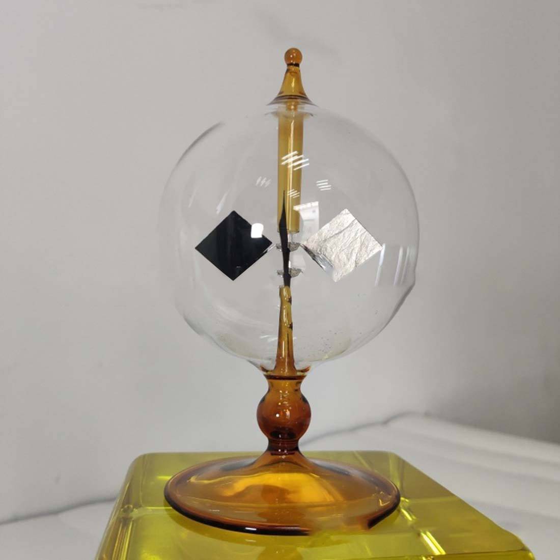 Crookes Radiometer Solar Light Mill Glass Physics Science Desk Decor Gift-helloworld7