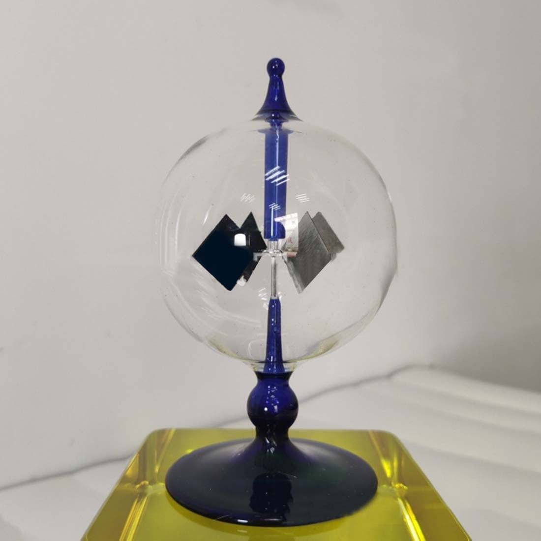 Crookes Radiometer Solar Light Mill Glass Physics Science Desk Decor Gift-helloworld7