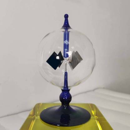 Crookes Radiometer Solar Light Mill Glass Physics Science Desk Decor Gift-helloworld7