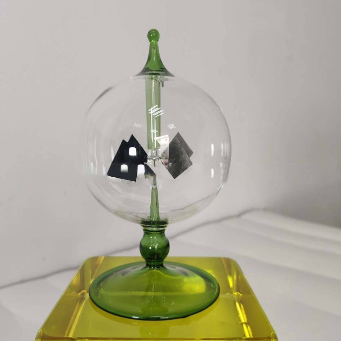 Crookes Radiometer Solar Light Mill Glass Physics Science Desk Decor Gift-helloworld7
