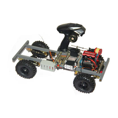 Custom 1/10 4WD Nitro Off-Road RC Car with SEMTO ST-NF2 Twin-Cylinder Engine RTR