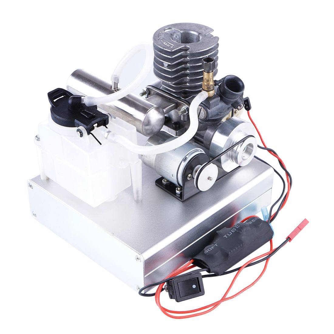 Custom Level 15 Methanol Engine Generator Model Kit DIY 12V Electric Start Physics Toy