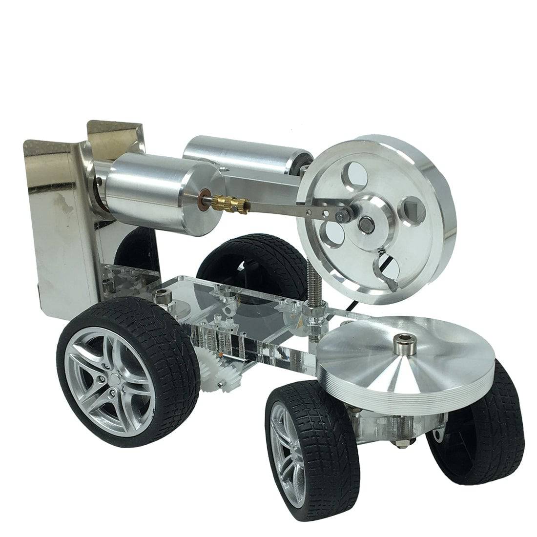 Custom Single Cylinder Stirling Engine Tractor Model Car Science Experiment Gift