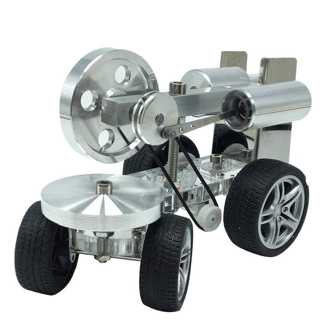 Custom Single Cylinder Stirling Engine Tractor Model Car Science Experiment Gift