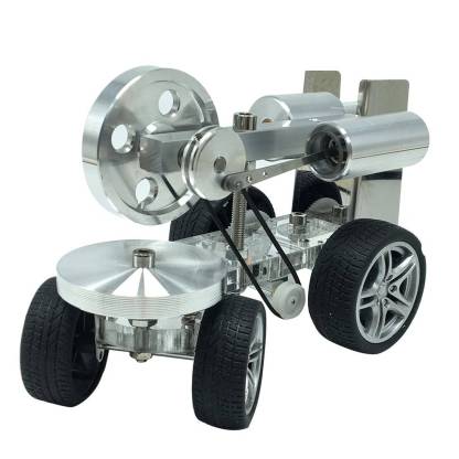 Custom Single Cylinder Stirling Engine Tractor Model Car Science Experiment Gift