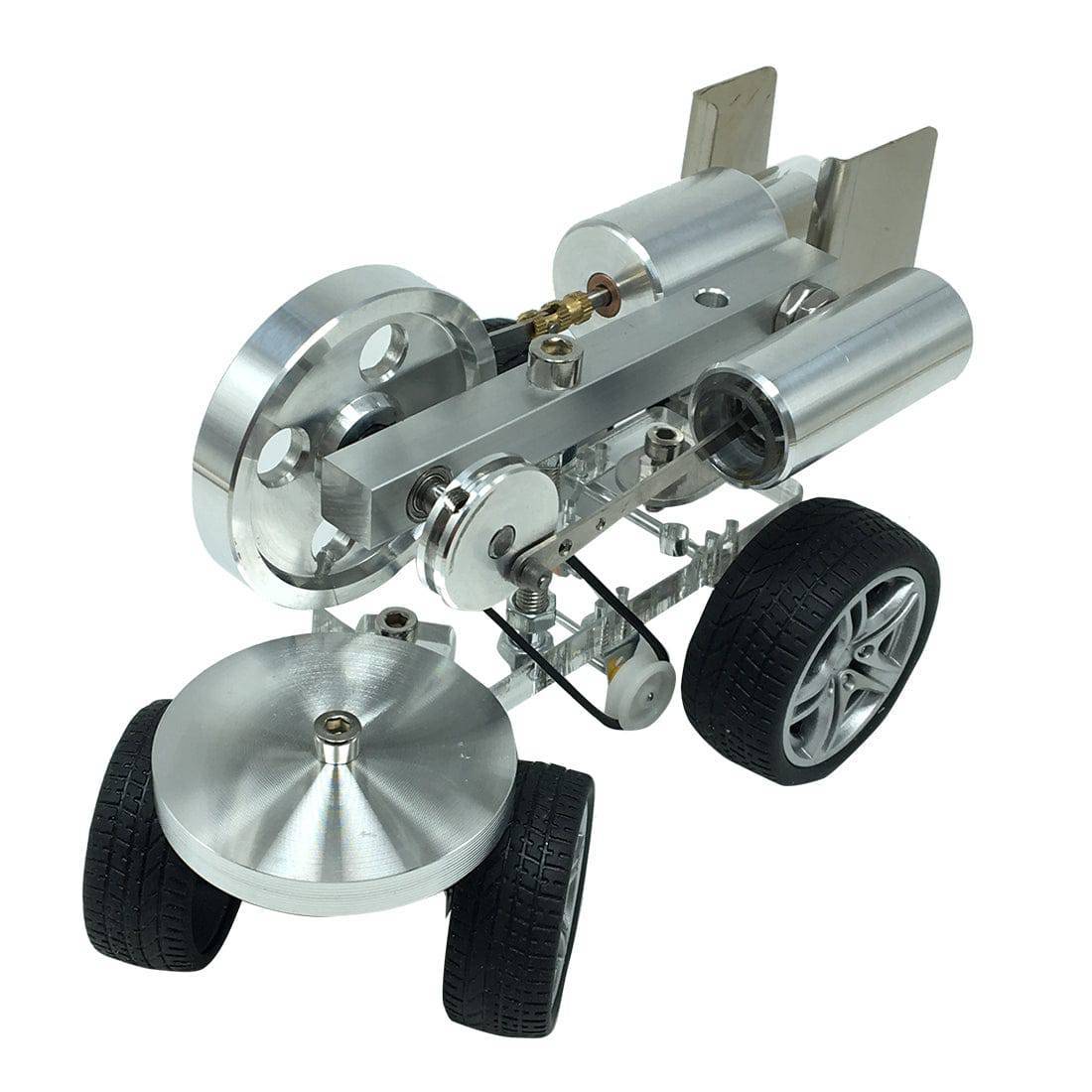 Custom Single Cylinder Stirling Engine Tractor Model Car Science Experiment Gift