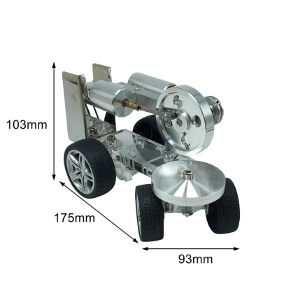 Custom Single Cylinder Stirling Engine Tractor Model Car Science Experiment Gift
