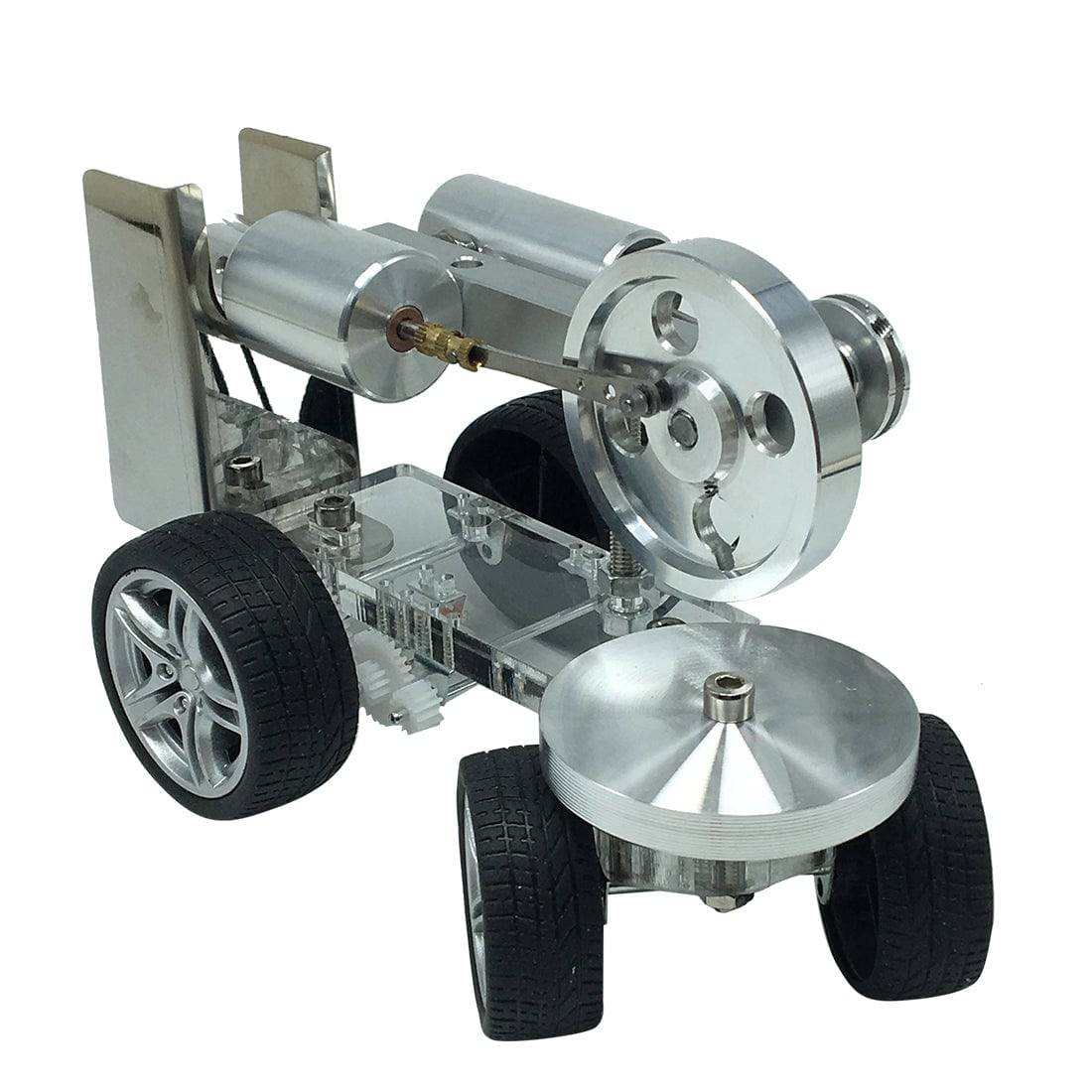 Custom Single Cylinder Stirling Engine Tractor Model Car Science Experiment Gift