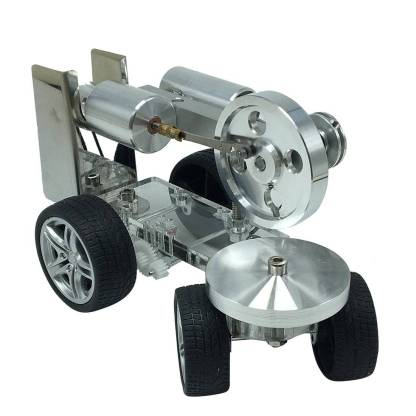 Custom Single Cylinder Stirling Engine Tractor Model Car Science Experiment Gift