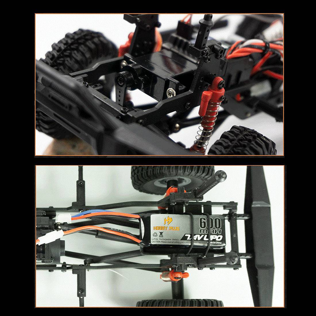 D1RC 1/18 Scale 4WD Mini RC Rock Crawler Pickup Truck RTR-helloworld7