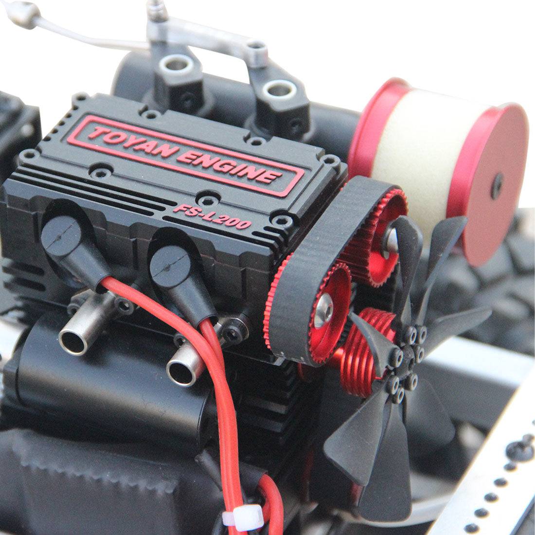 DIY 1/10 Scale Metal RC Car Chassis Kit for Toyan FS-L200 4-Stroke Engine