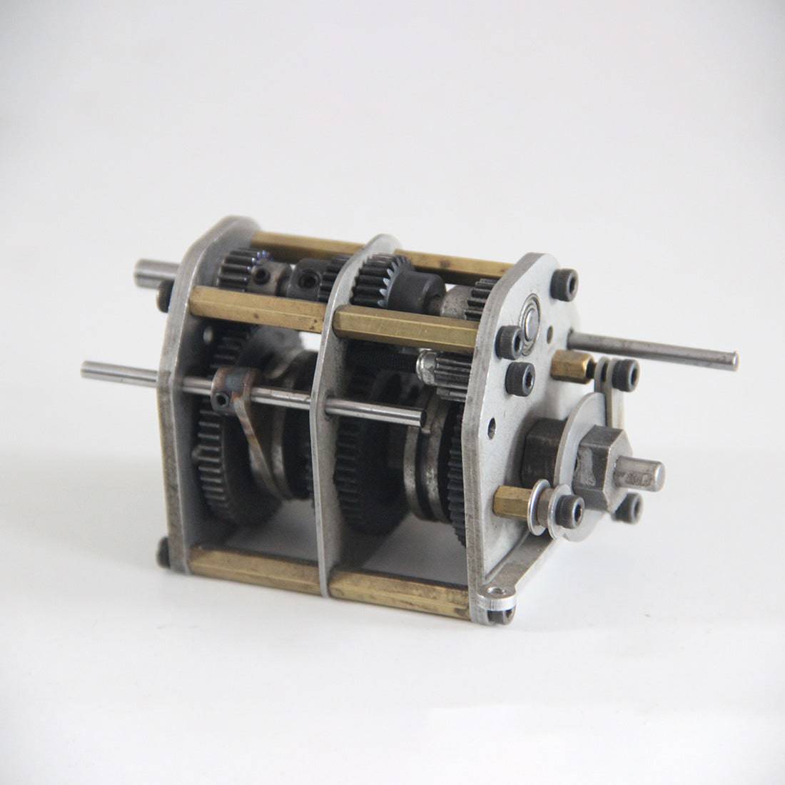 DIY 4-Speed Metal Gearbox Transmission Assembly (3 Forward/1 Reverse) for Toyan V8 RC Car-helloworld7
