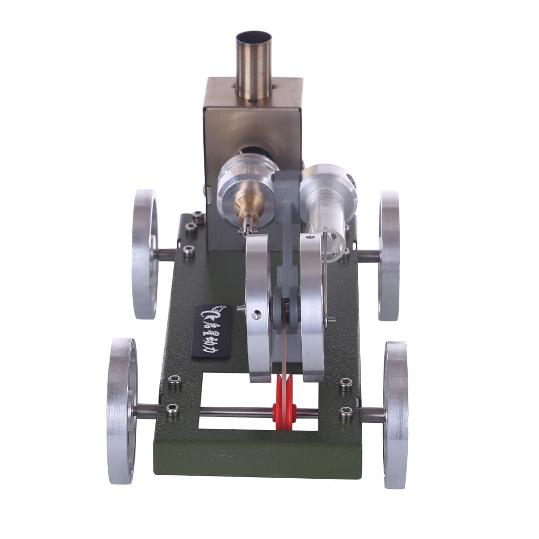 DIY Assembly Stirling Engine Car Model Kit Metal Heat Power Vehicle Physics Toy
