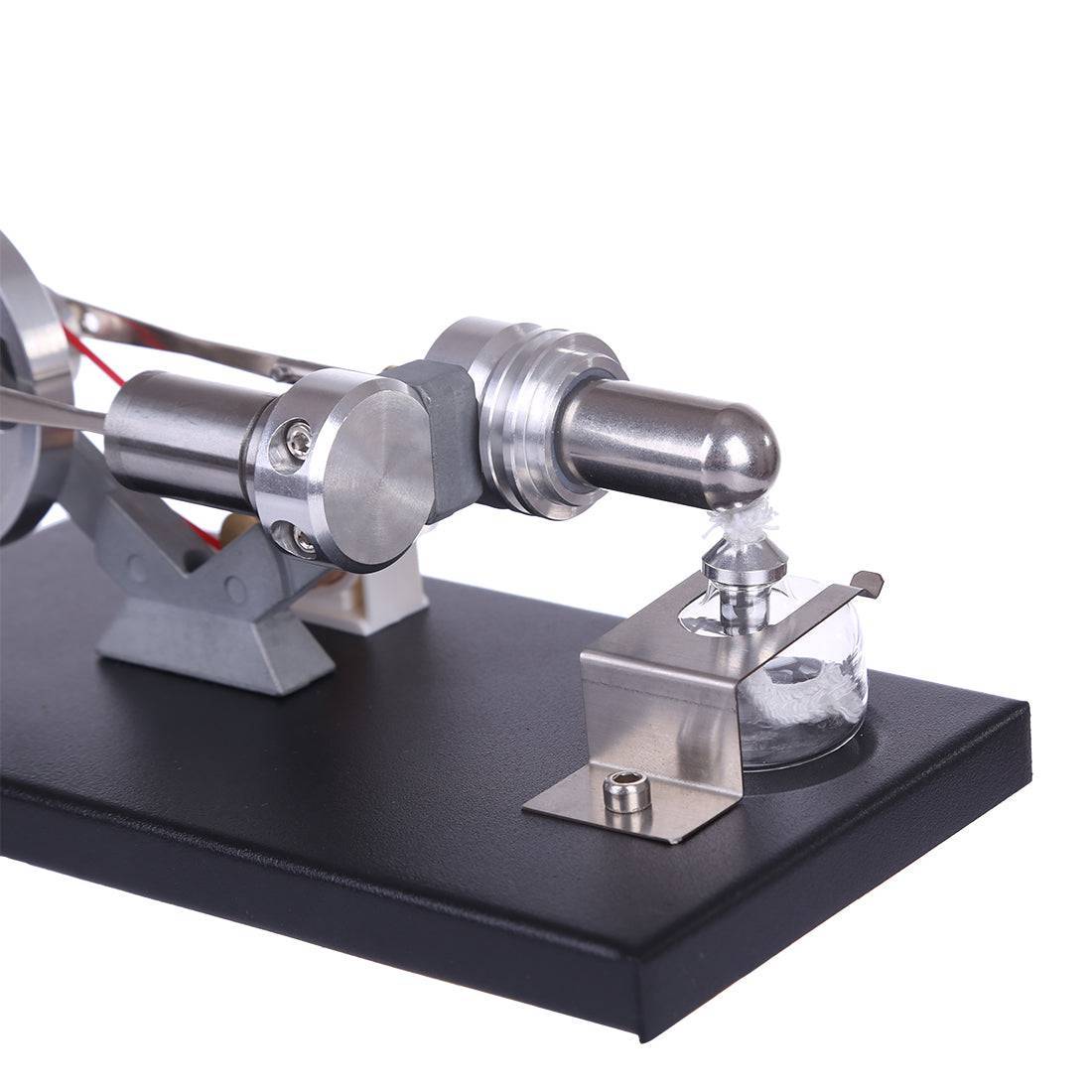 DIY Assembly Stirling Engine Generator Kit with 4 LED Lights Physics Experiment Toy