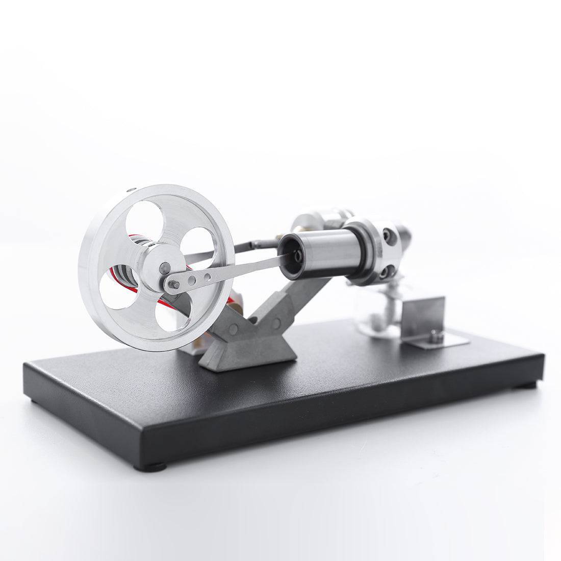 DIY Assembly Stirling Engine Generator Kit with 4 LED Lights Physics Experiment Toy