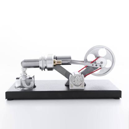 DIY Assembly Stirling Engine Generator Kit with 4 LED Lights Physics Experiment Toy