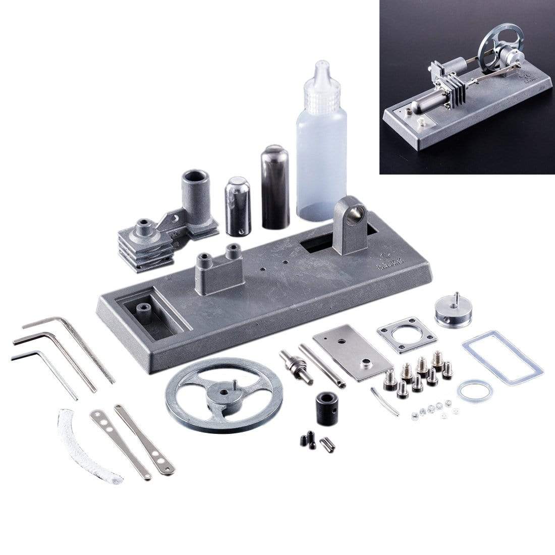 DIY Assembly Stirling Engine Kit Metal Generator Model Physics Experiment Toy